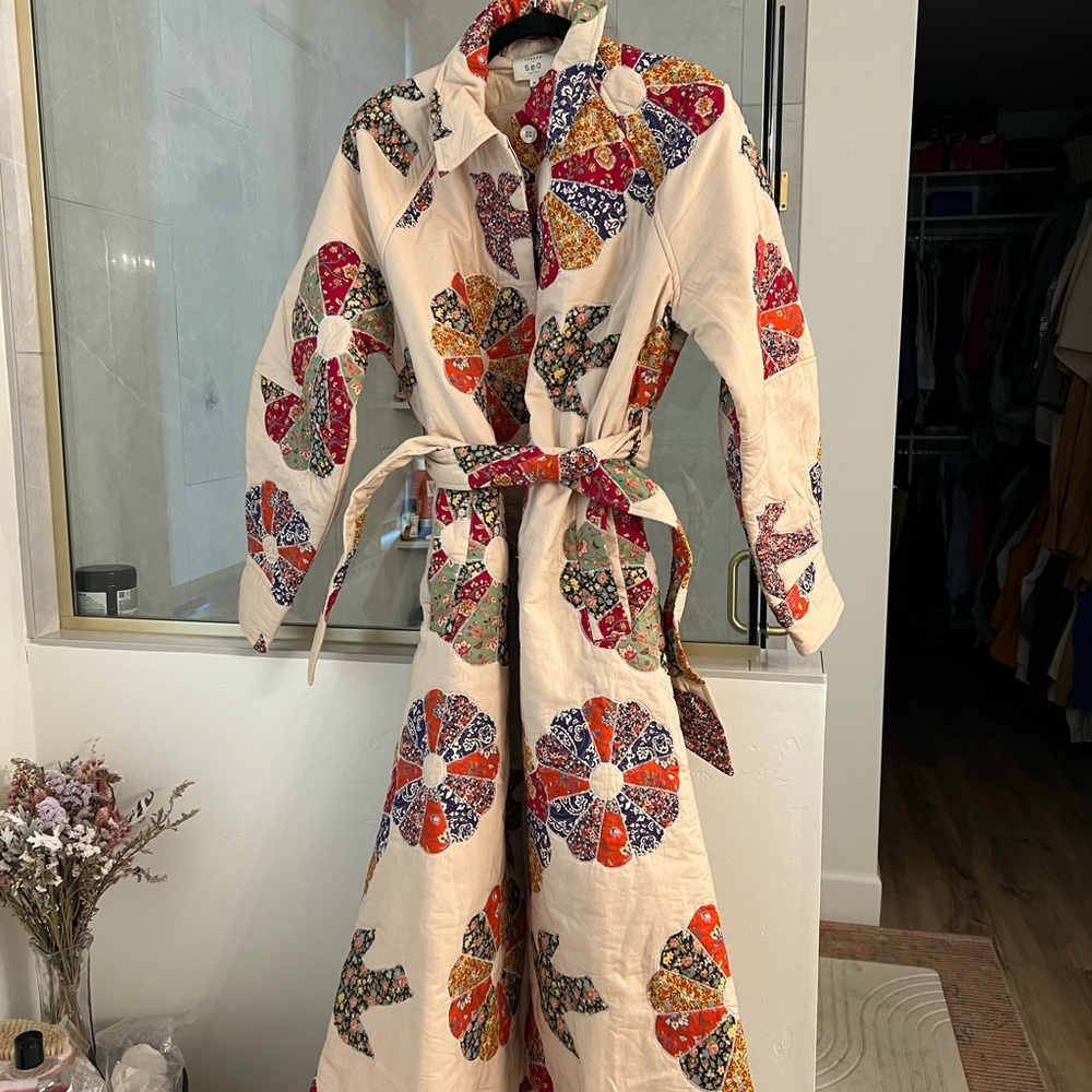 Sezane Sea NY Quilted Jacket size 38